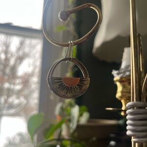 Elegant Gold and Orange Sunburst Ornament